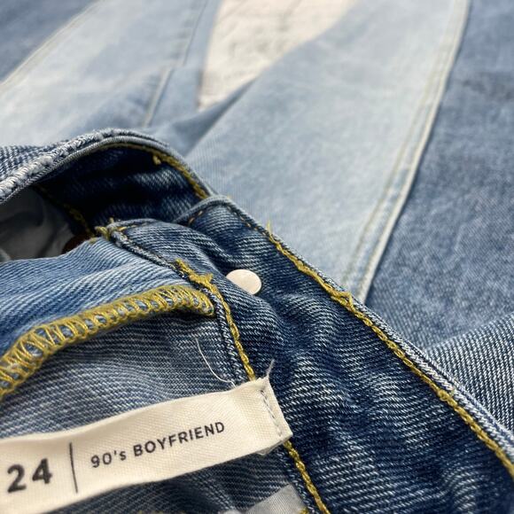 Pacsun Two Tone Wash 90's Boyfriend Jean High Waist 24 - Picture 5 of 5